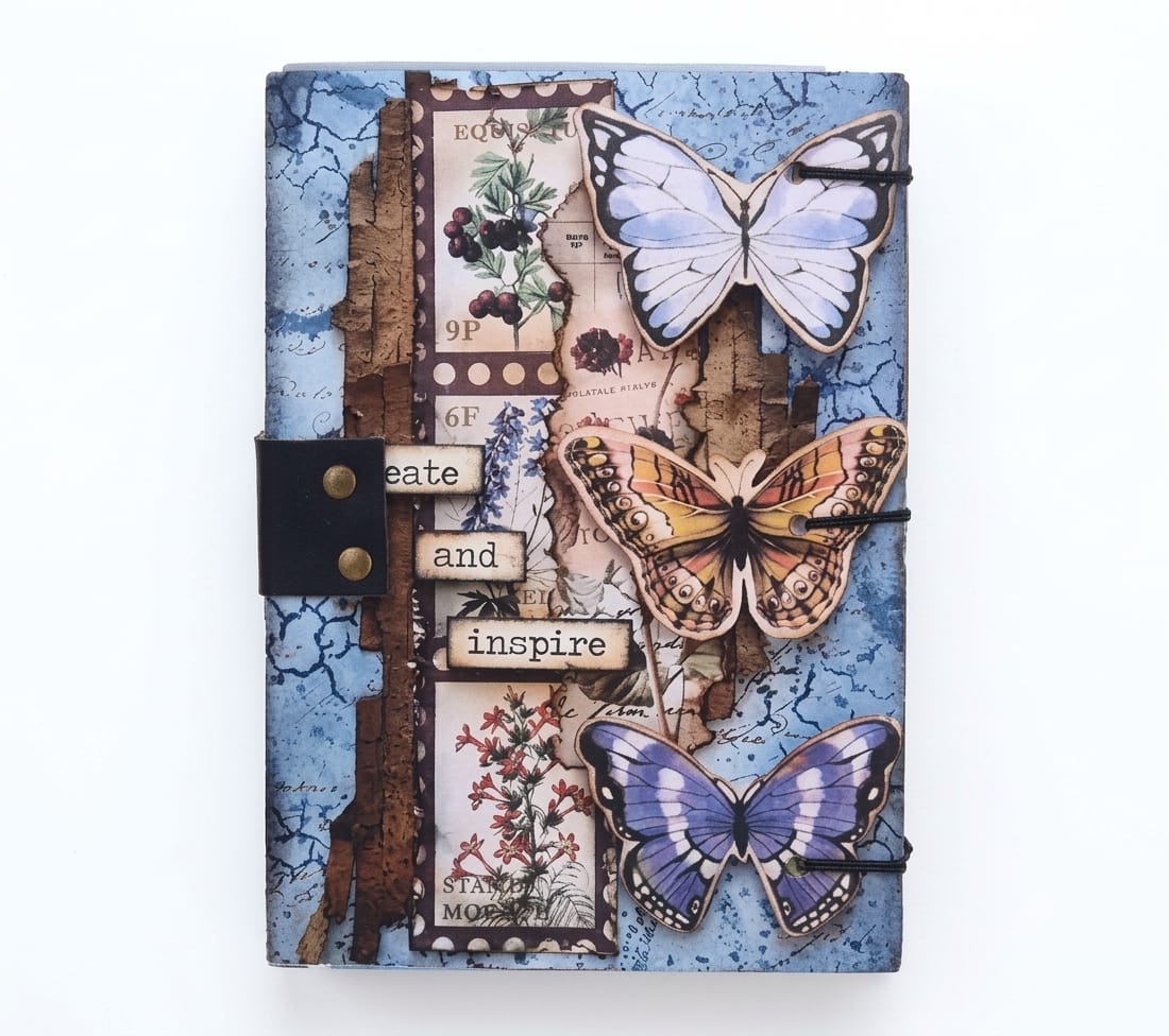 Vintage Butterfly Handmade Journal