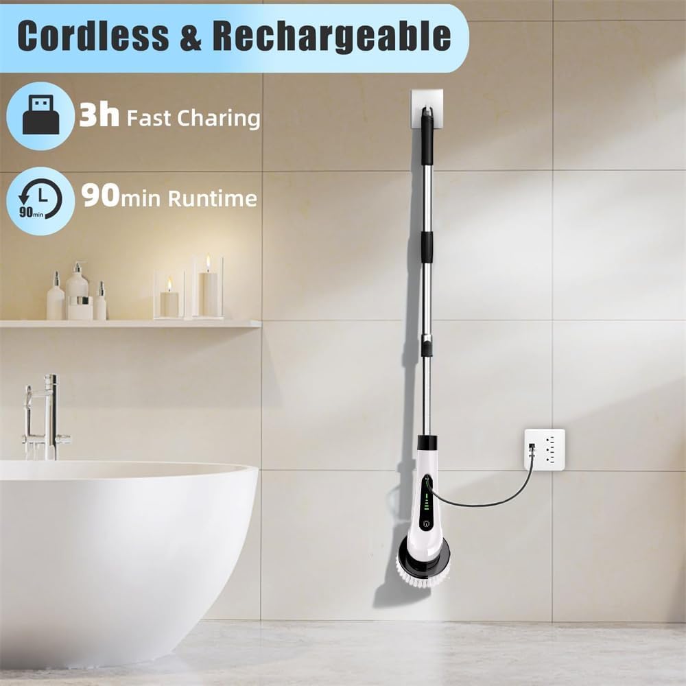 9-in-1 Cordless Electric Spin Scrubber