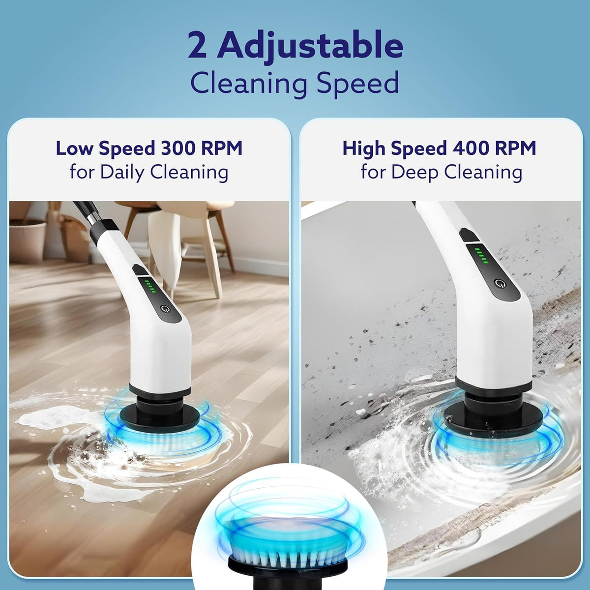 9-in-1 Cordless Electric Spin Scrubber