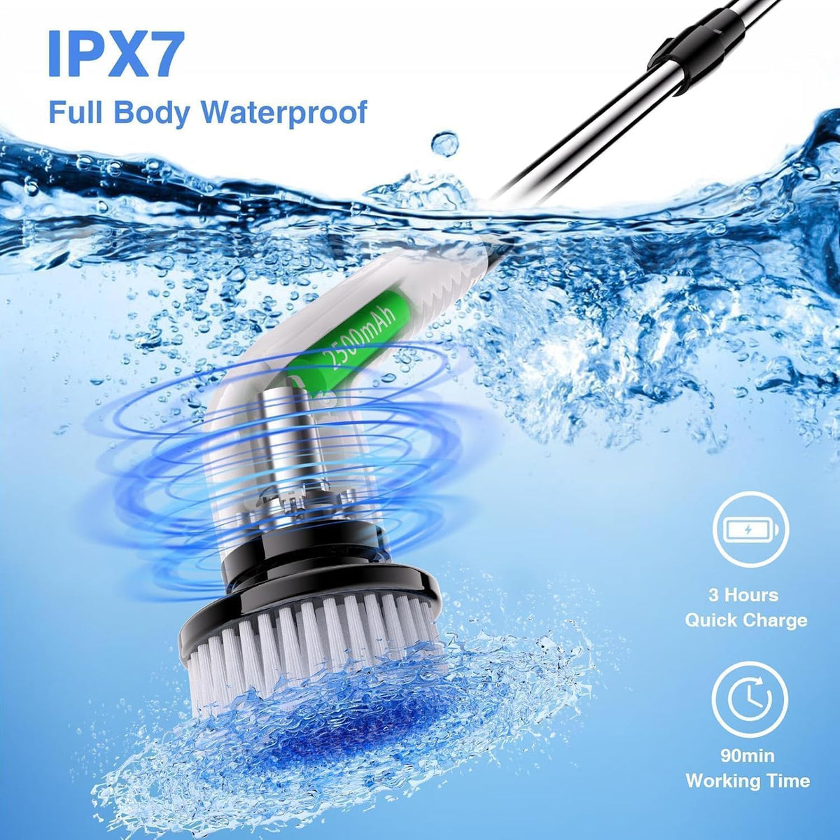 9-in-1 Cordless Electric Spin Scrubber