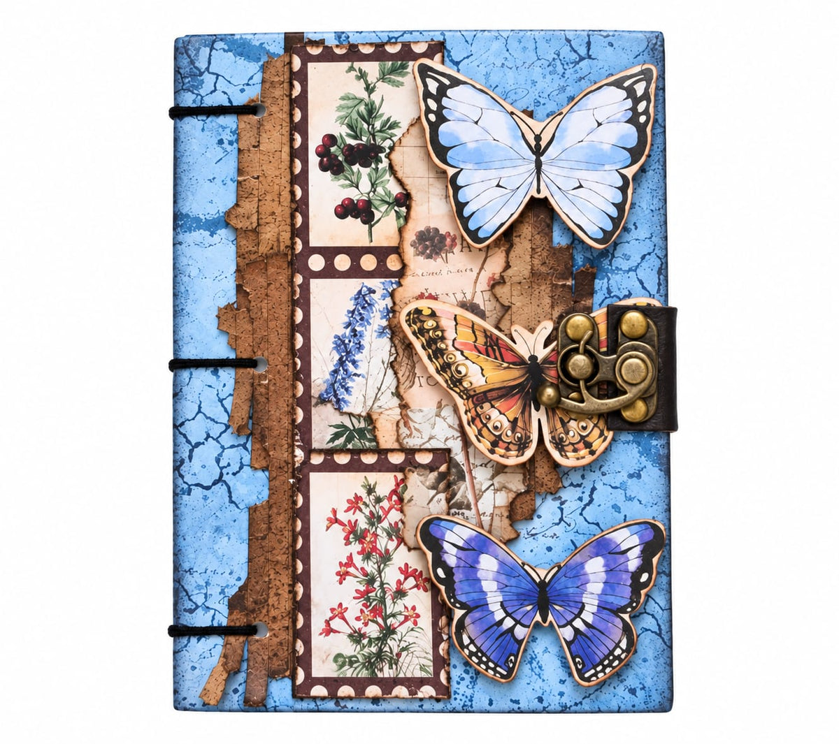 Vintage Butterfly Handmade Journal