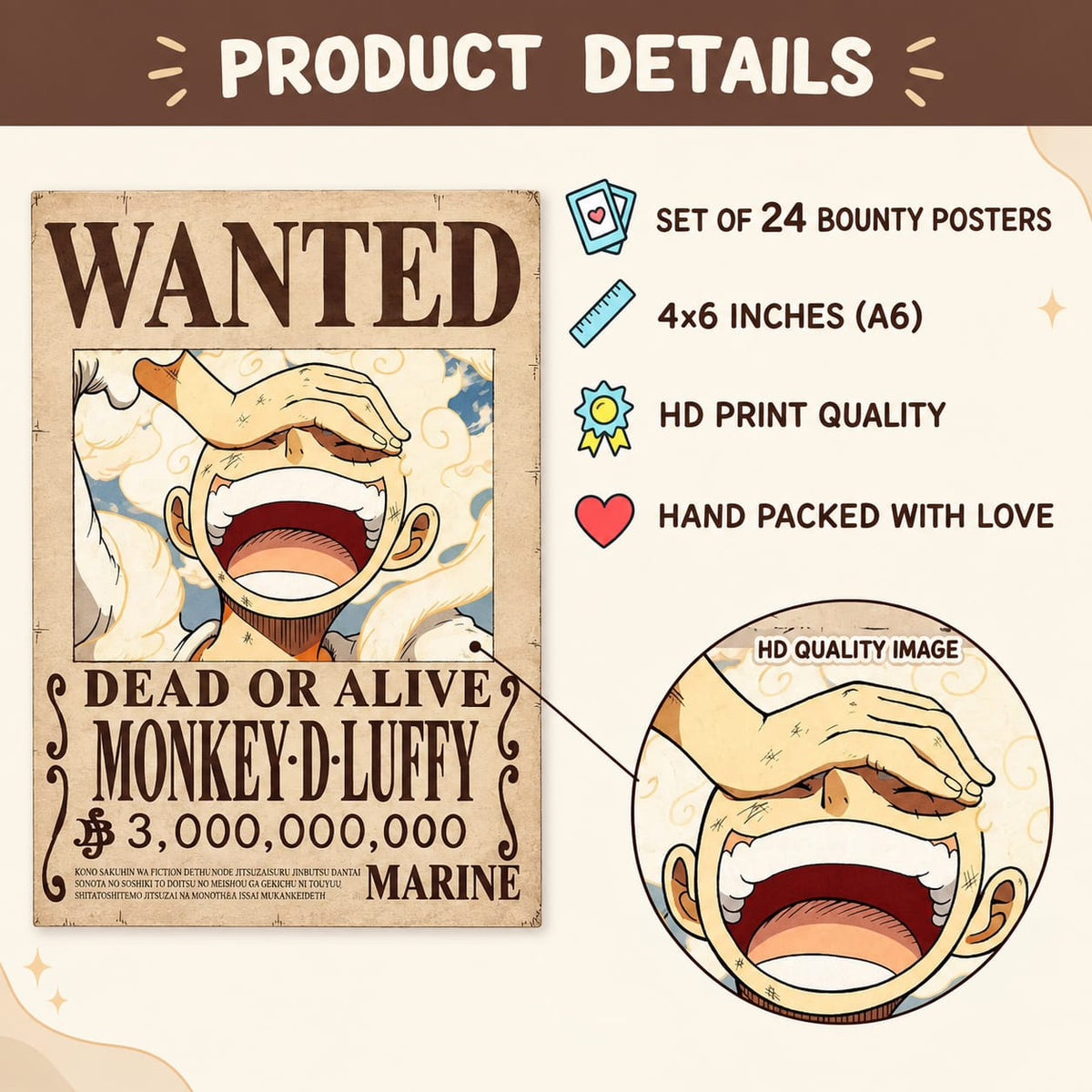 One Piece Bounty Posters (Pack of 24)