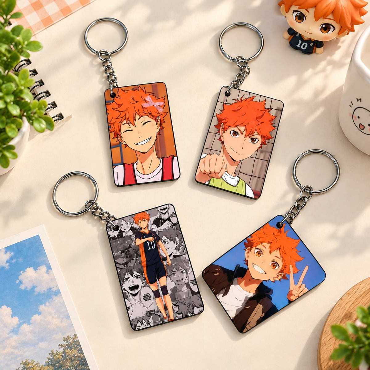 Hinata Acrylic Keychains (Set of 4)