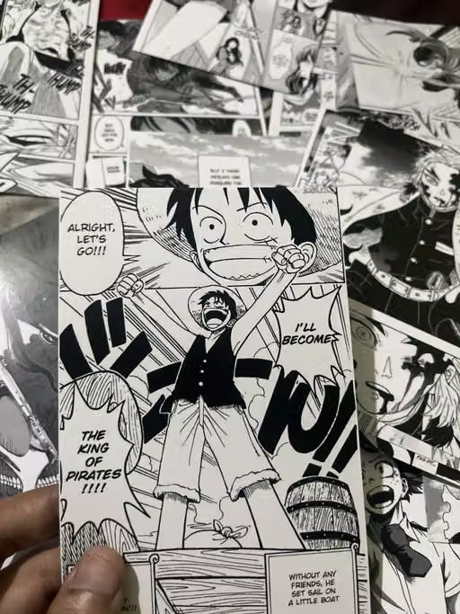 Black and White Manga Panel Posters