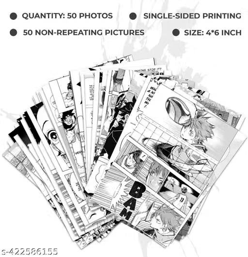 Black and White Manga Panel Posters