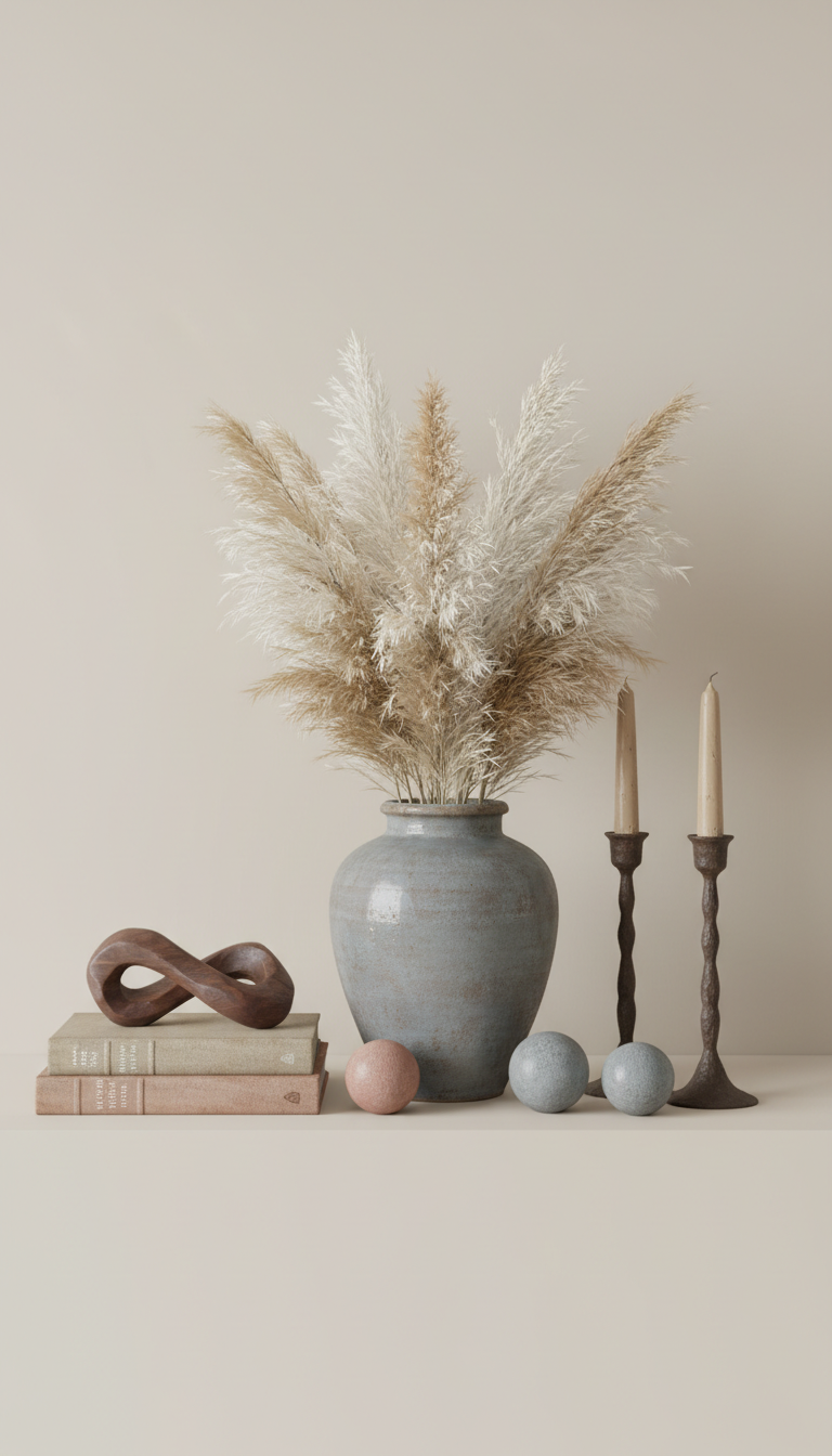 Decorative Mantelpiece Arrangement