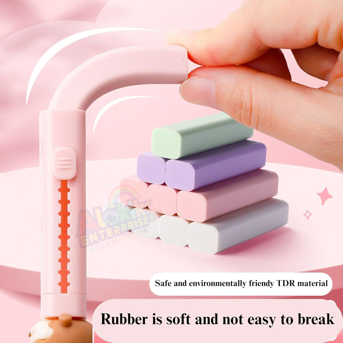 Push-Pull Pencil Erasers (PACK OF 2)