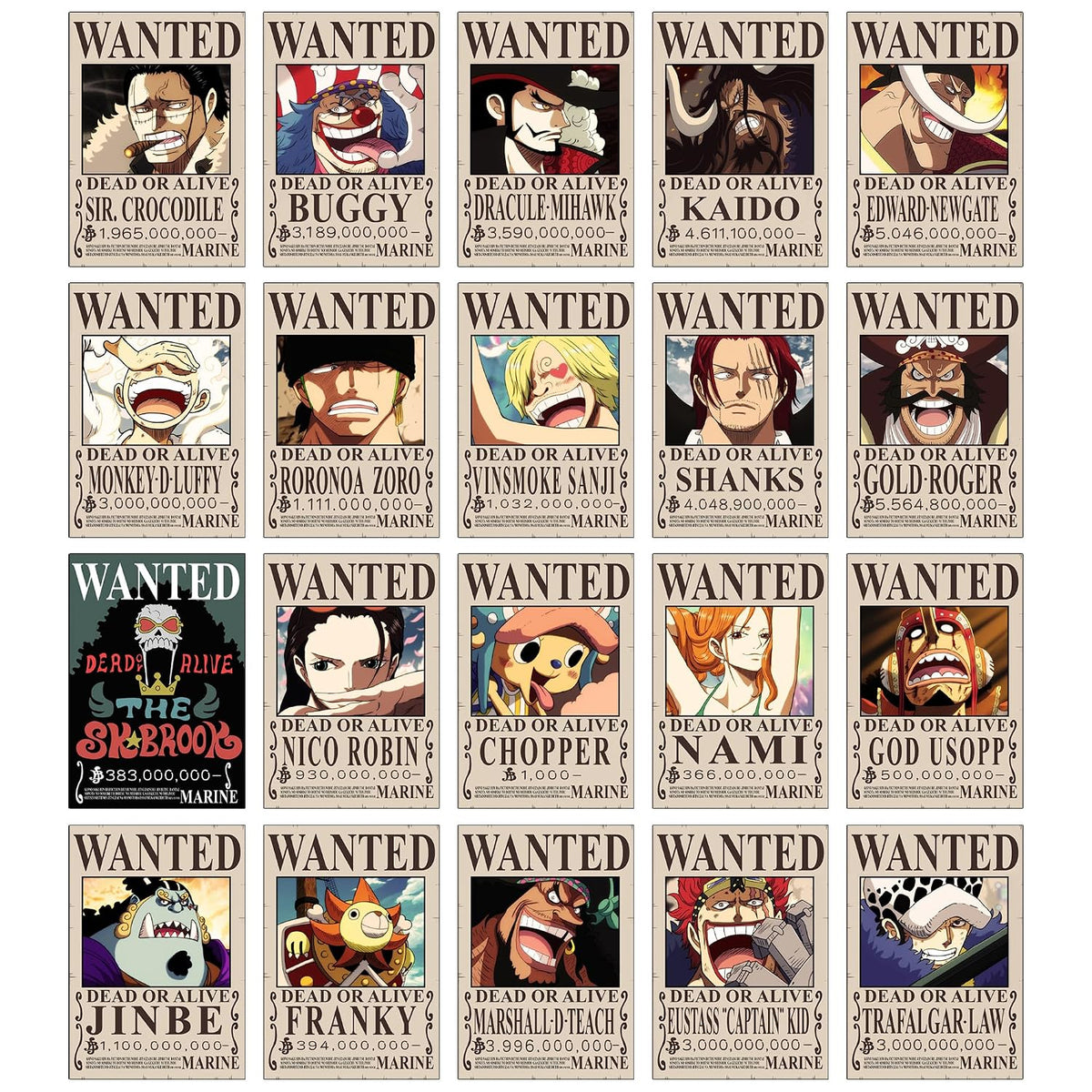 One Piece Bounty Posters (Pack of 24)