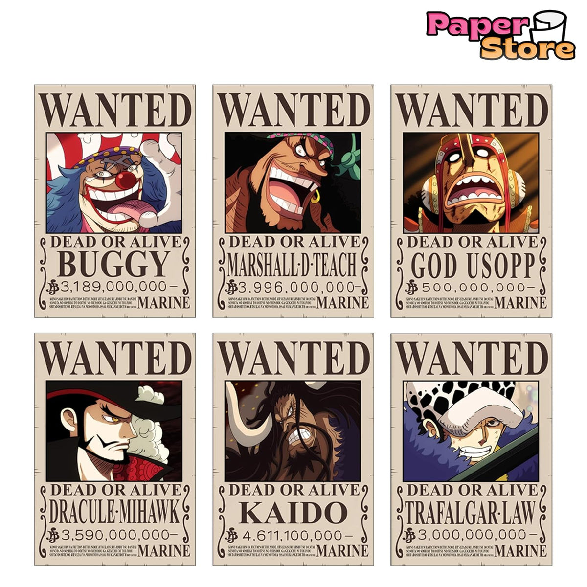 One Piece Bounty Posters (Pack of 24)