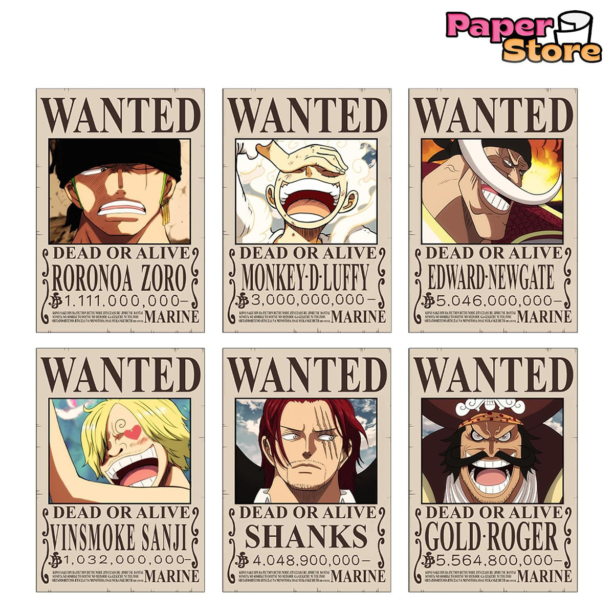 One Piece Bounty Posters (Pack of 24)