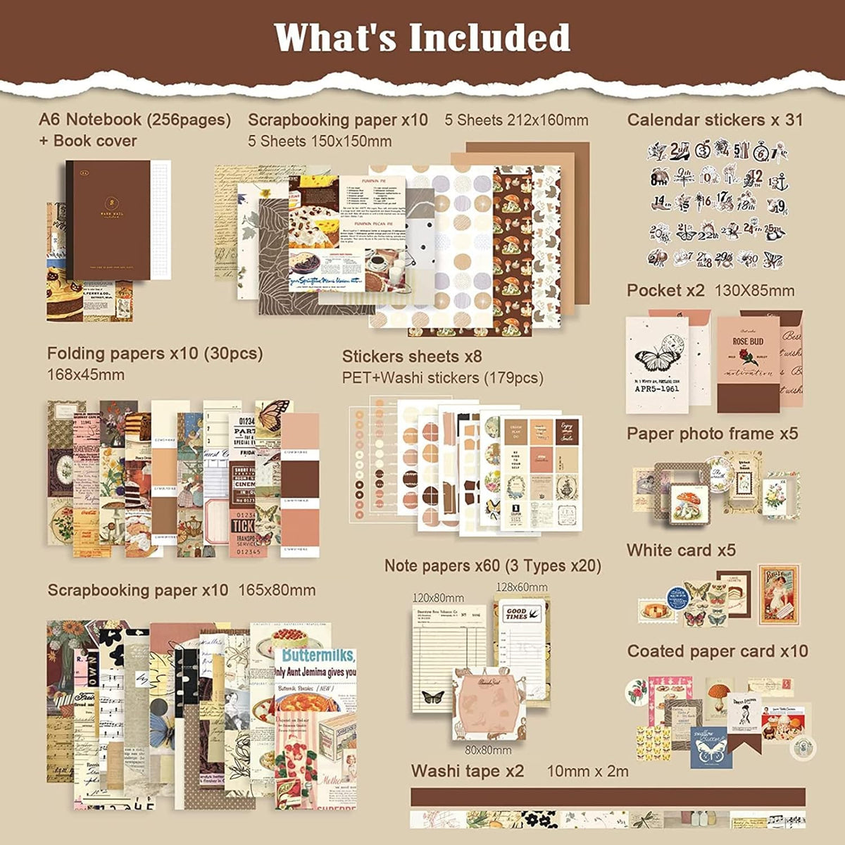 Vintage Scrapbook Journal Kit