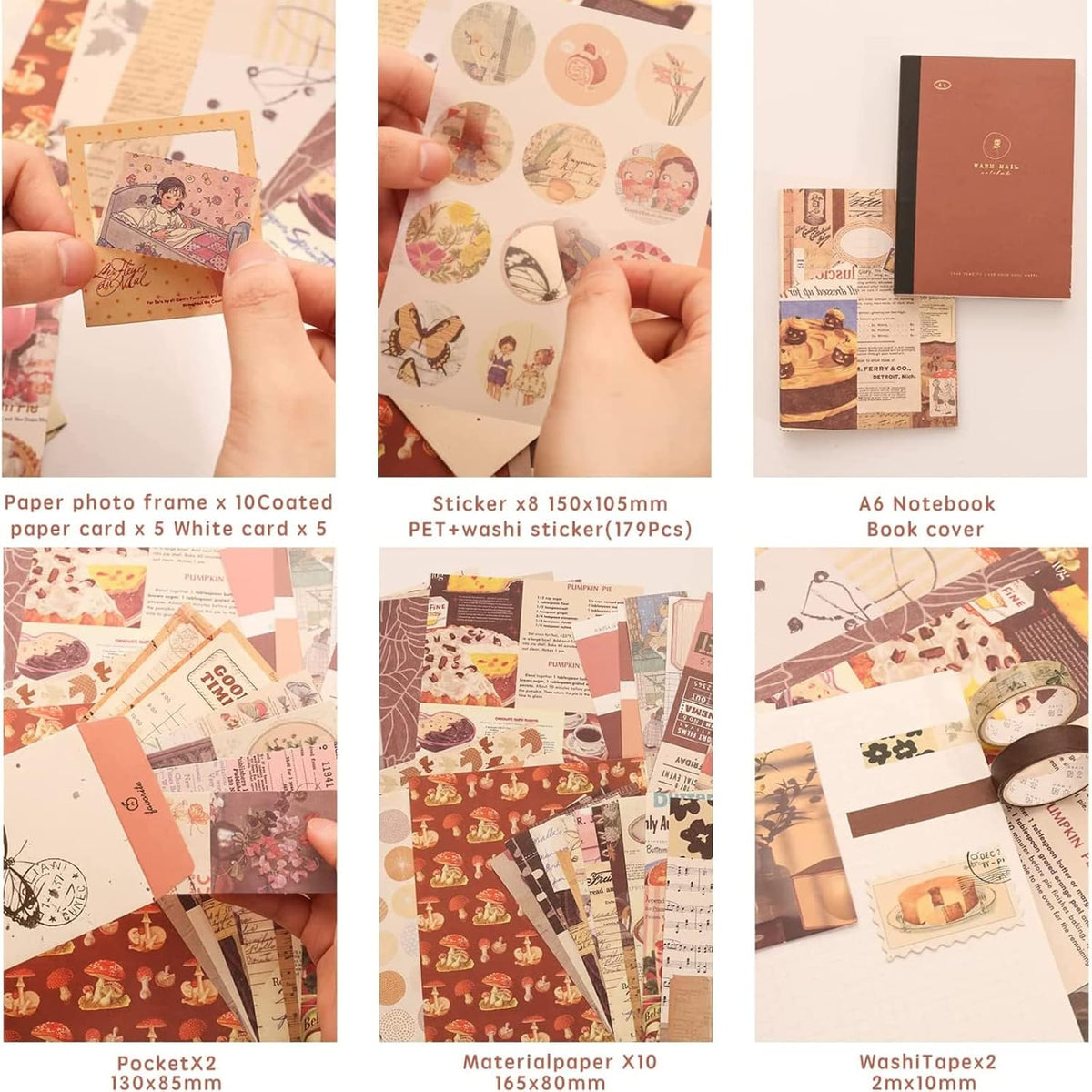 Vintage Scrapbook Journal Kit