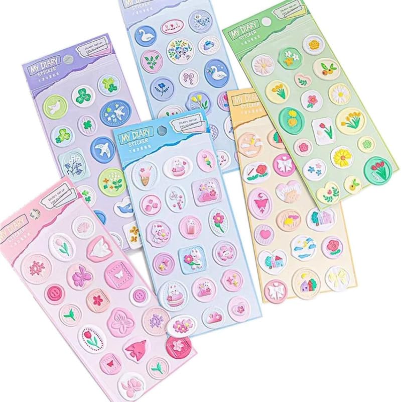 3D Wax Stamp Stickers - Pack of 2