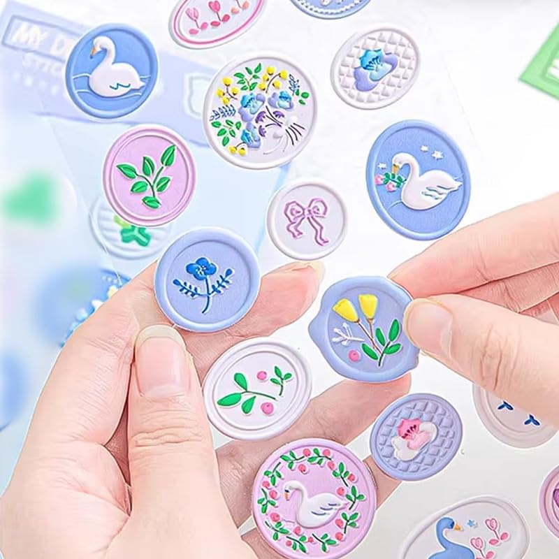 3D Wax Stamp Stickers - Pack of 2