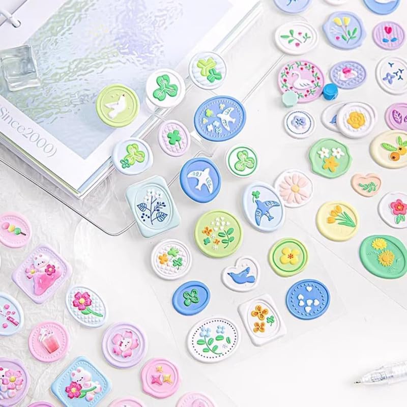 3D Wax Stamp Stickers - Pack of 2