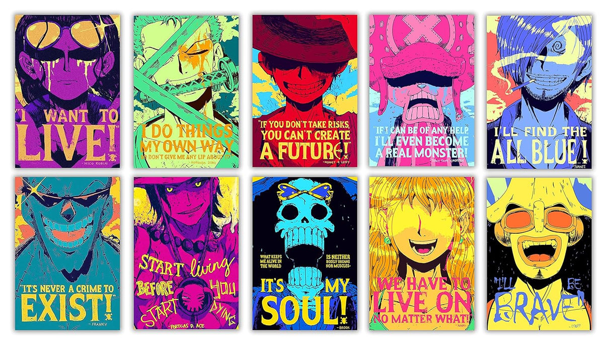 Strawhats Pirates Posters (Pack of 10)
